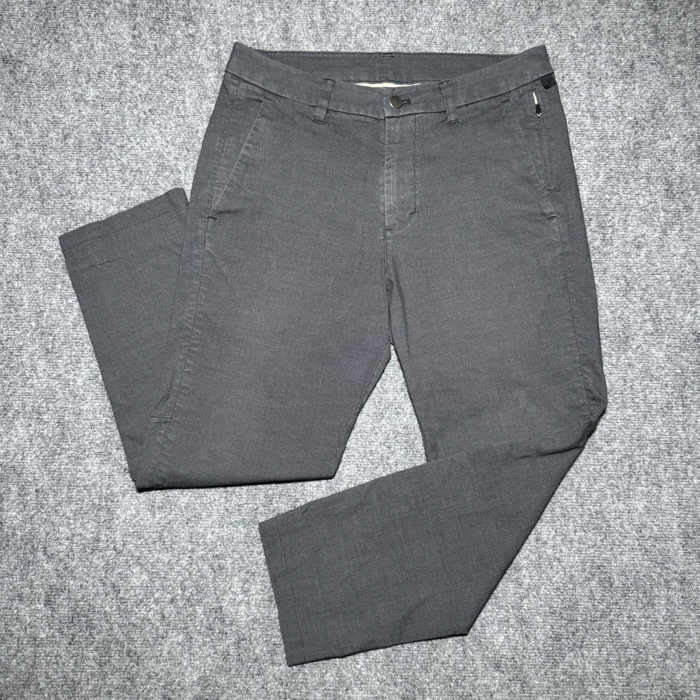 Lululemon Commission Pant Slim No Stink Zinc Men Tag 31 LM5ABXS Dark Gray 32x25